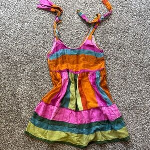 FARM Rio Multicolor Striped Mini Dress - MADE IN BRAZIL